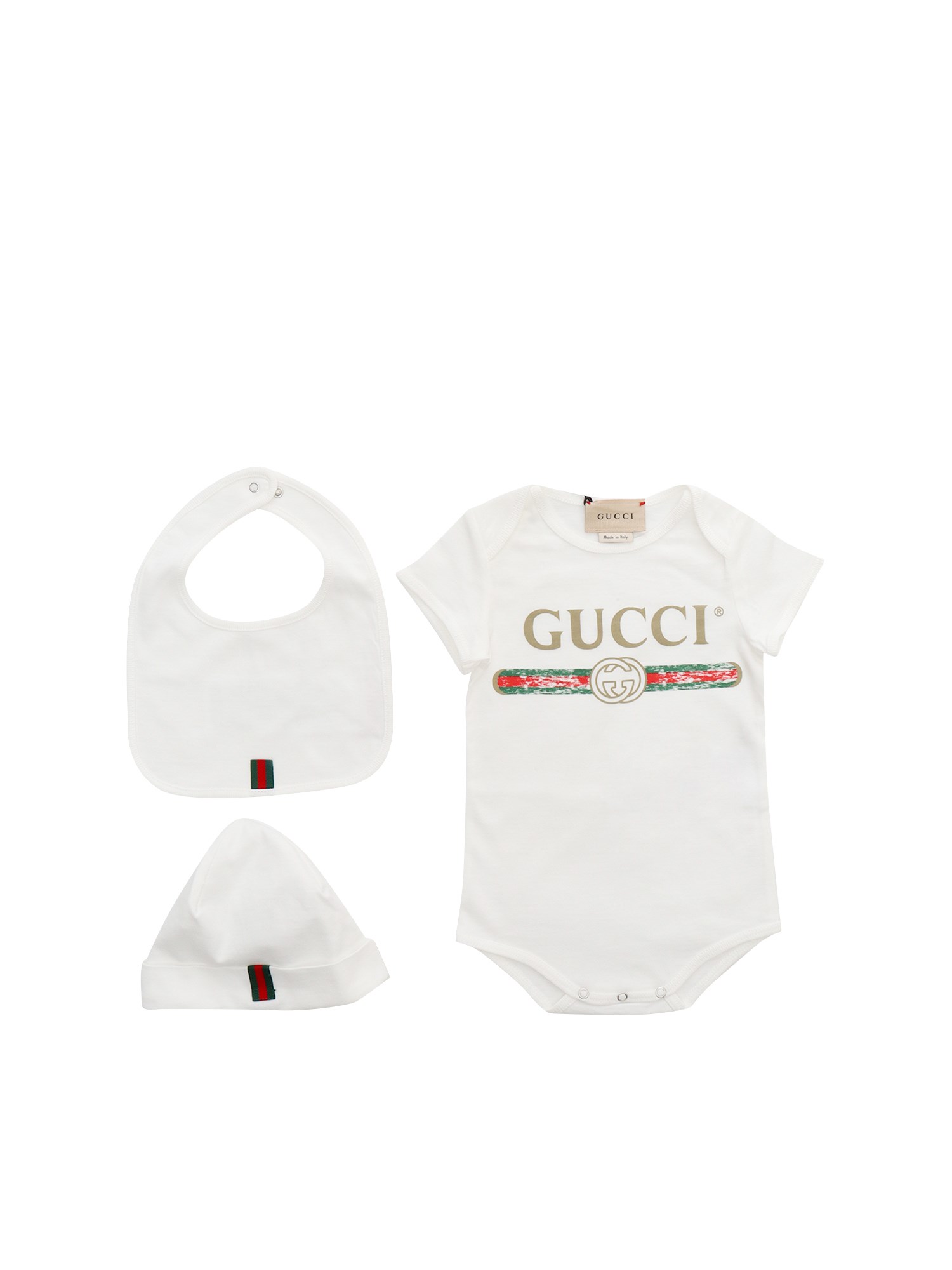 Gucci Babies' Panna Gift Set In Bianco | ModeSens