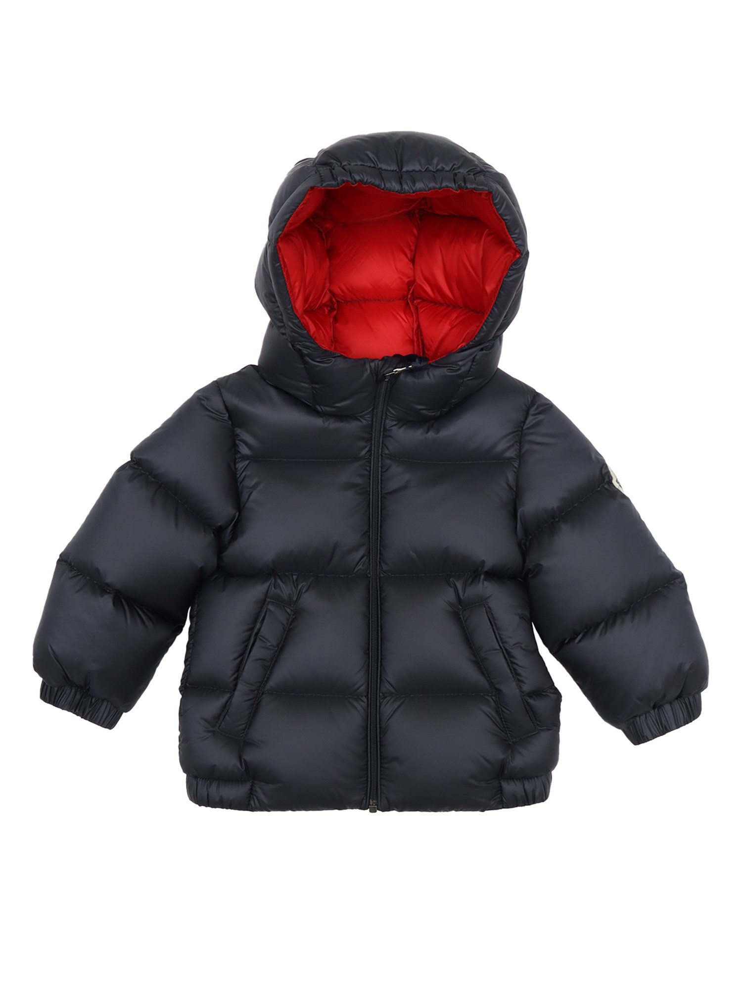 Moncler Baby New Macaire Down Jacket In Blu