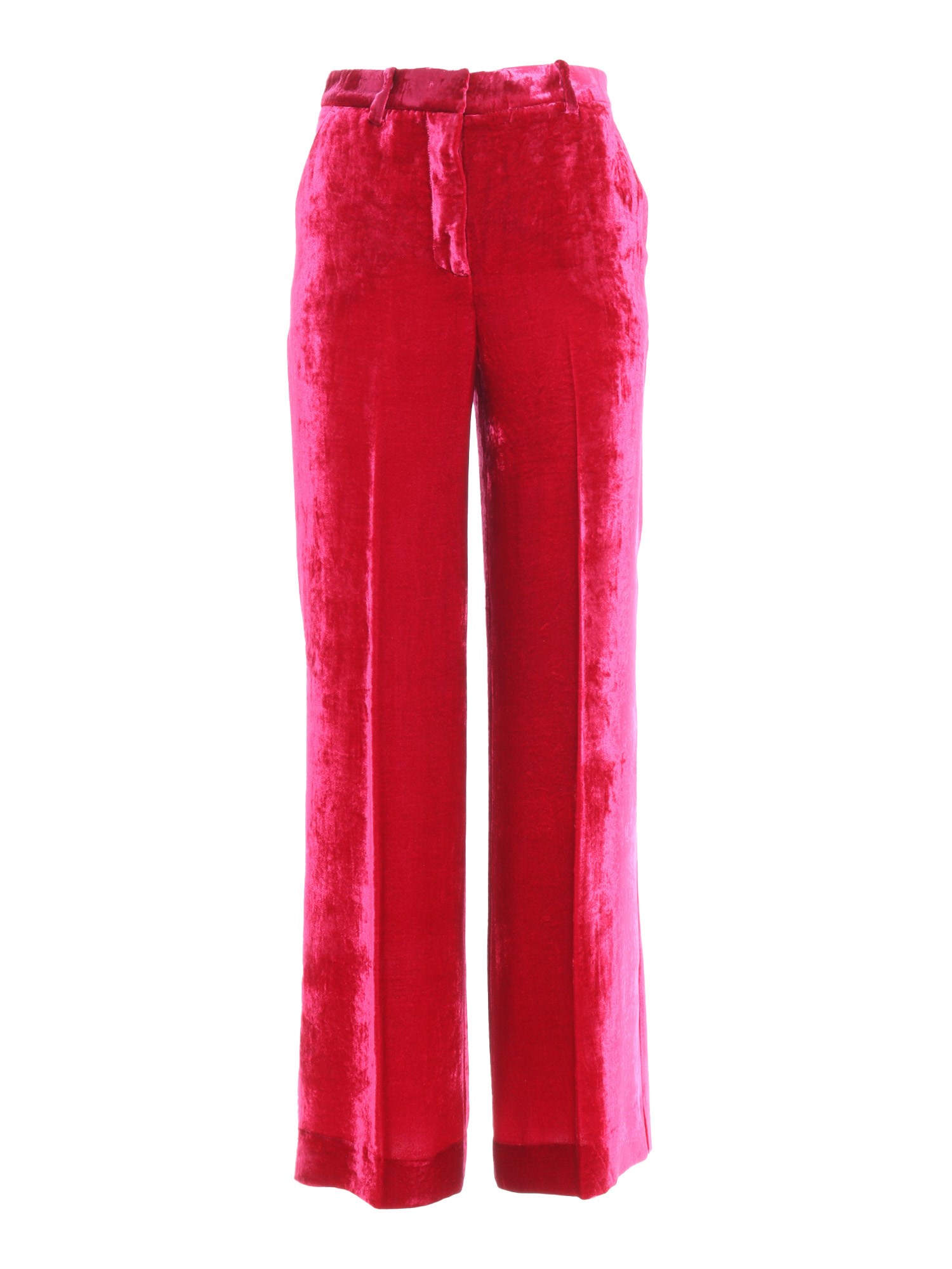 P.a.r.o.s.h Velvet Pants In Rosso