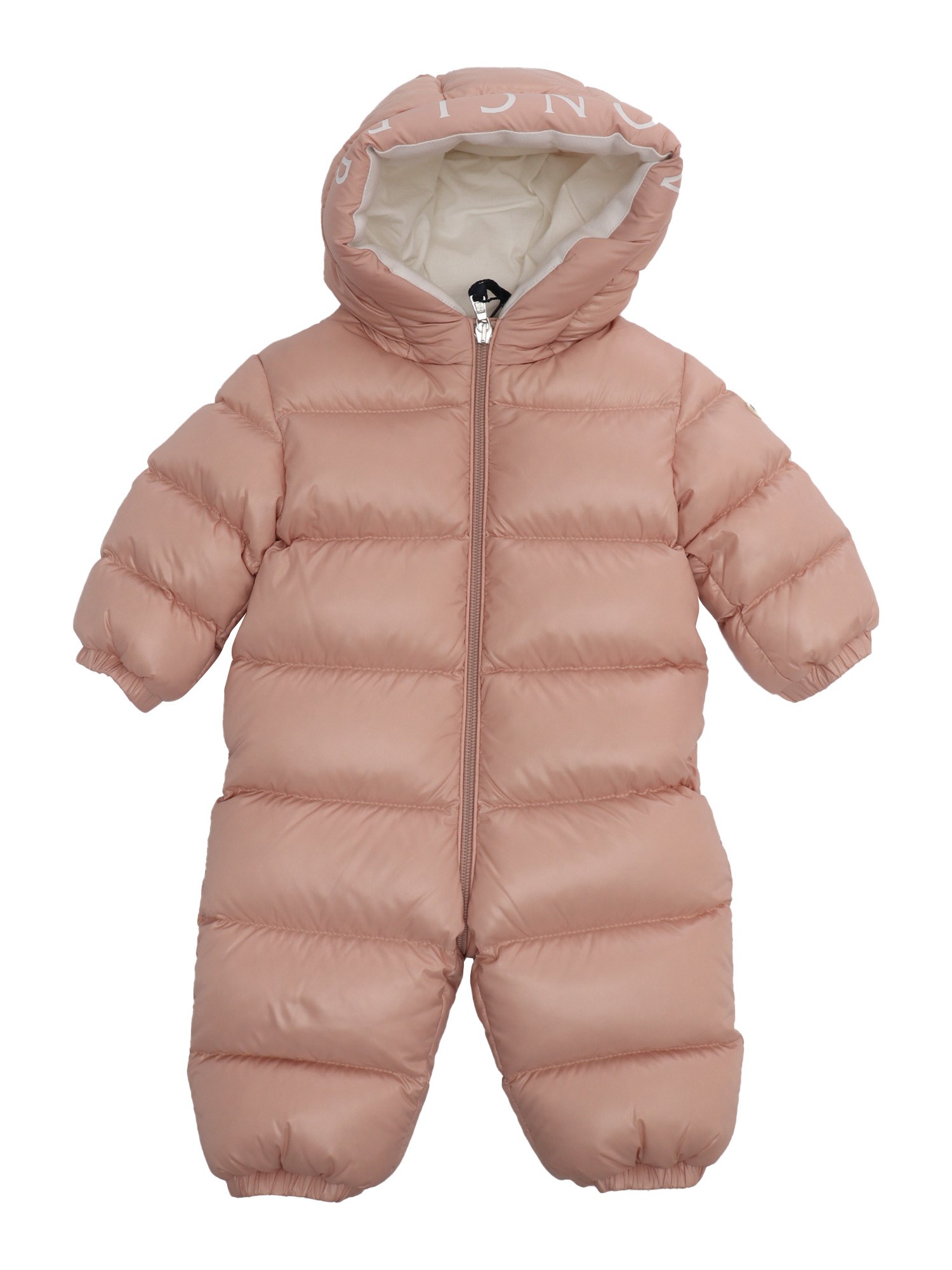 Moncler Baby Salongo Snow Suit In Rosa