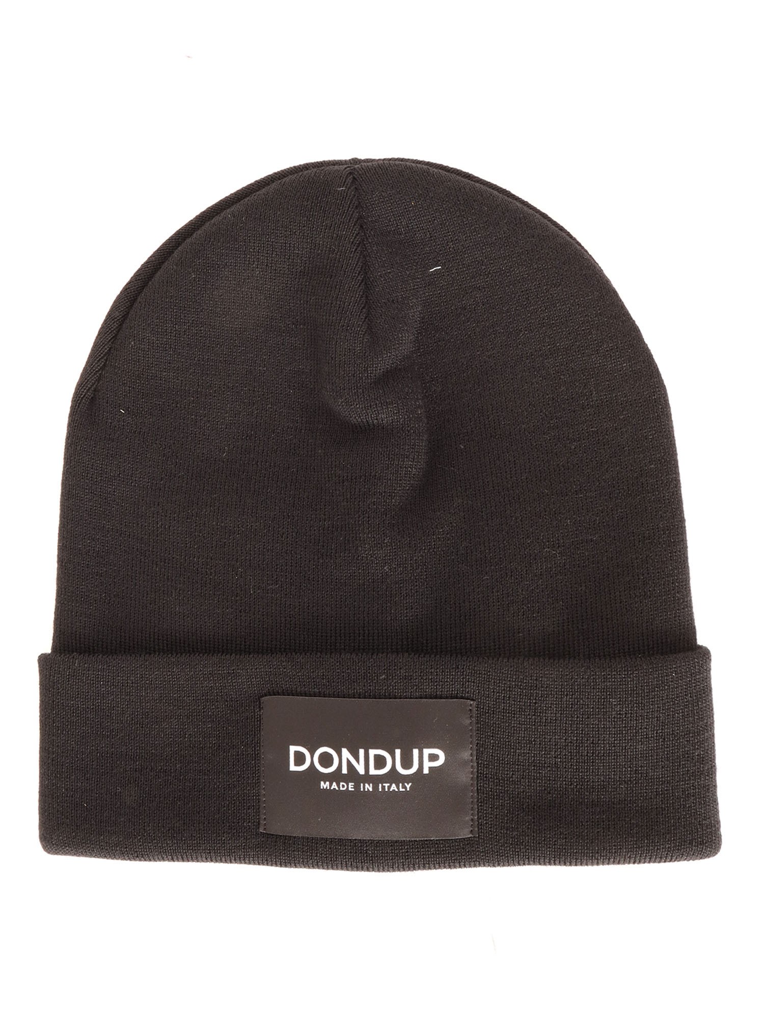 Dondup Knitted Hat In Nero