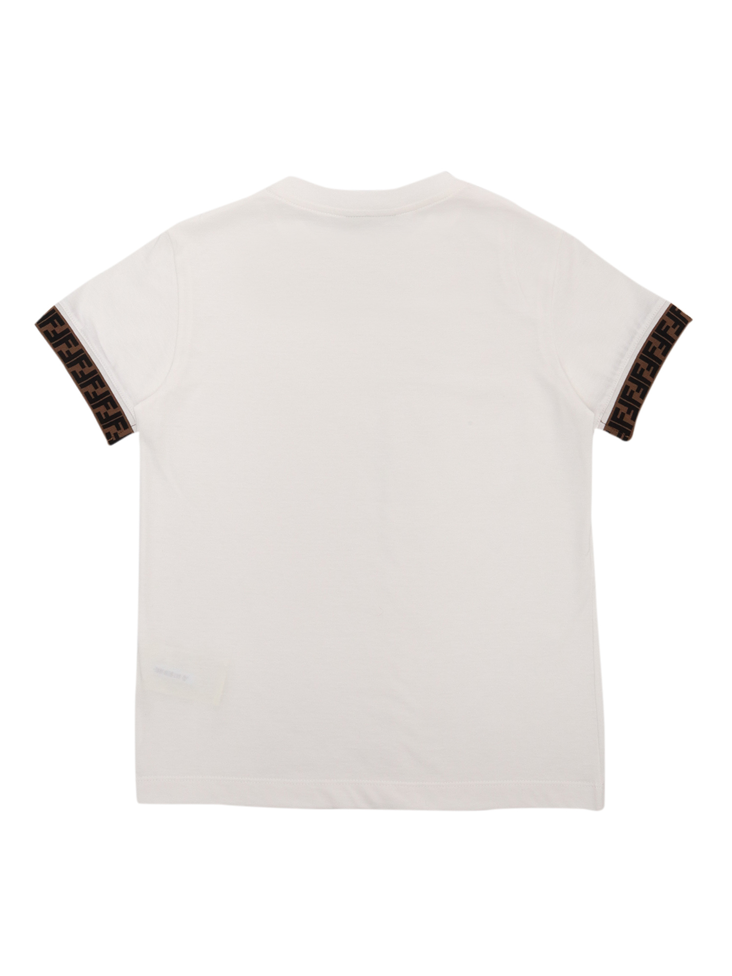 Fendi Jr Unisex T-shirt In Bianco