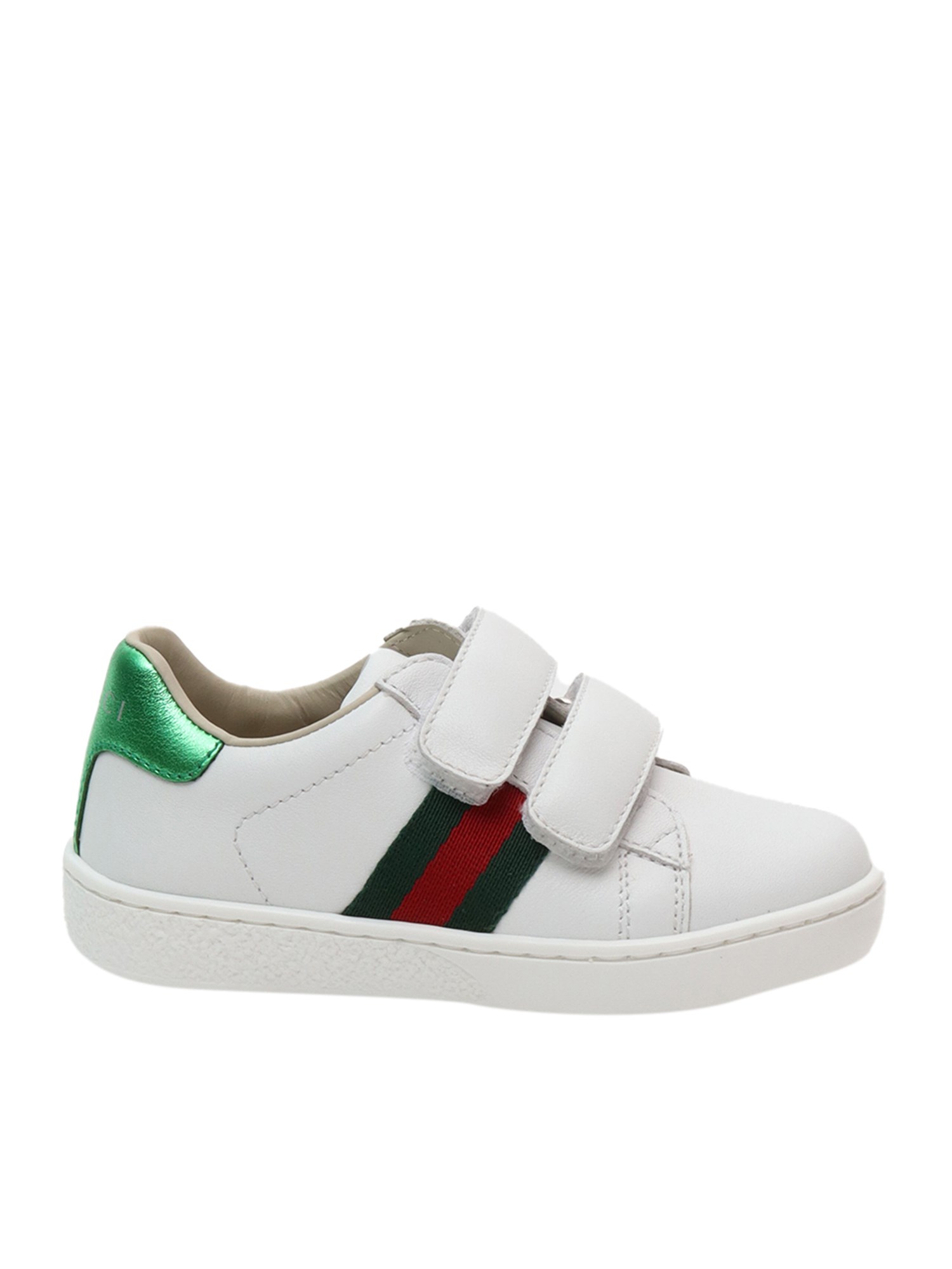 Gucci Kids' New Ace Sneakers In White
