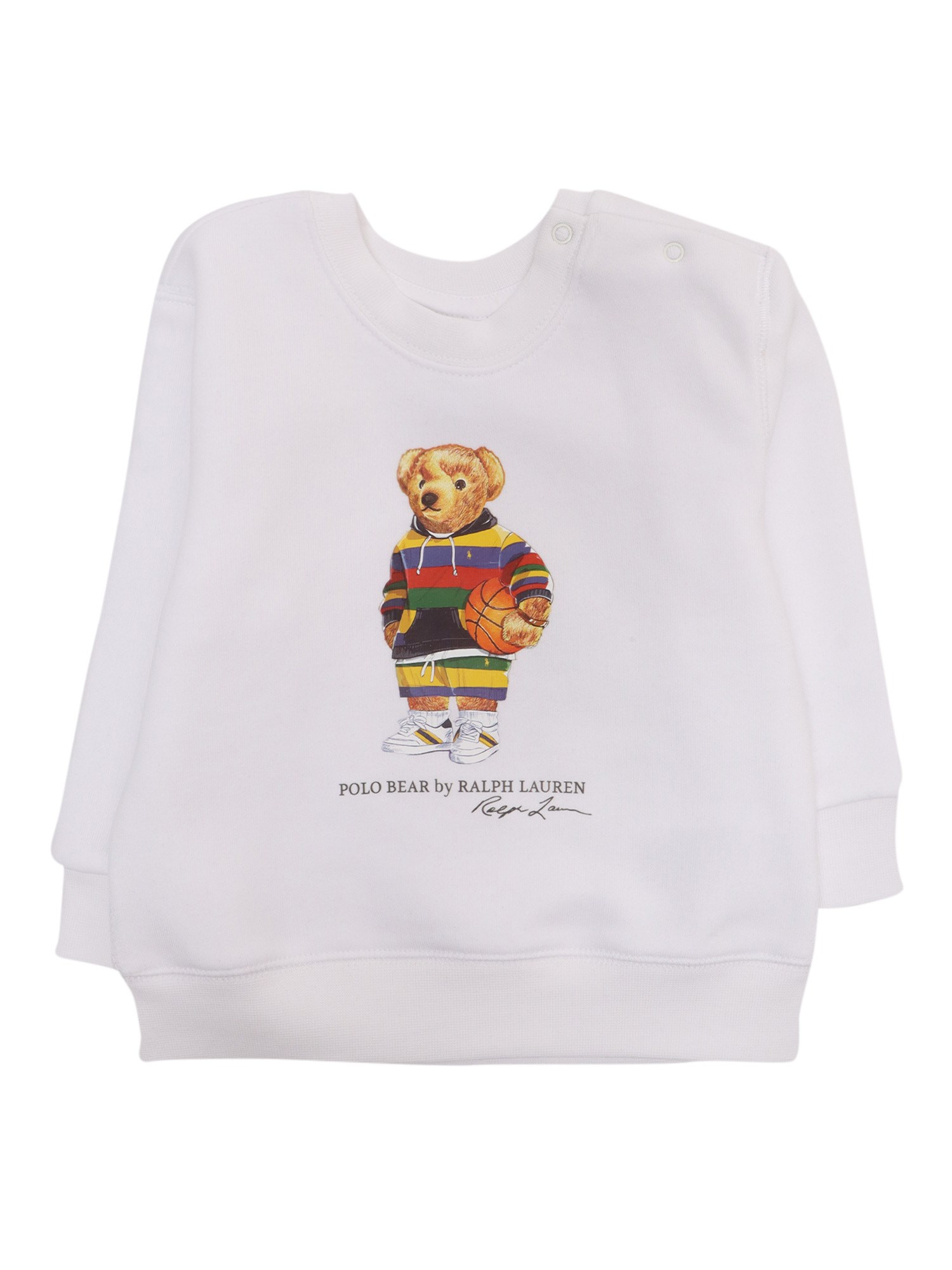 Polo Ralph Lauren Polo Bear Sweatshirt In Bianco