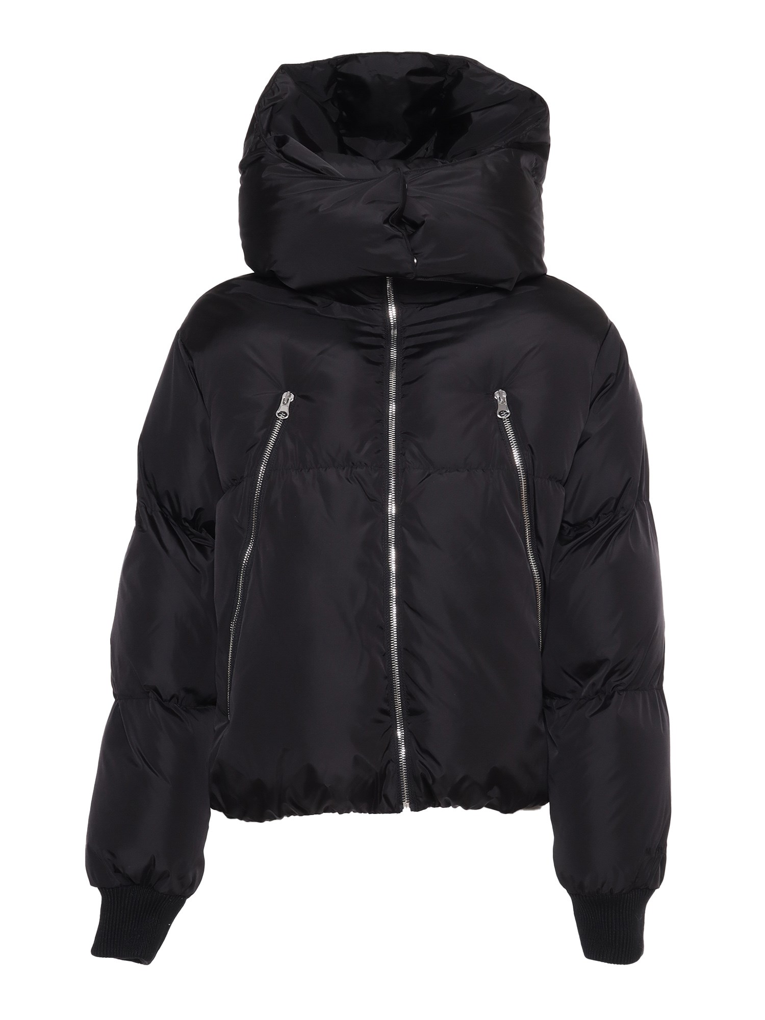 Mm6 Maison Margiela Zipped Down Jacket In Nero | ModeSens