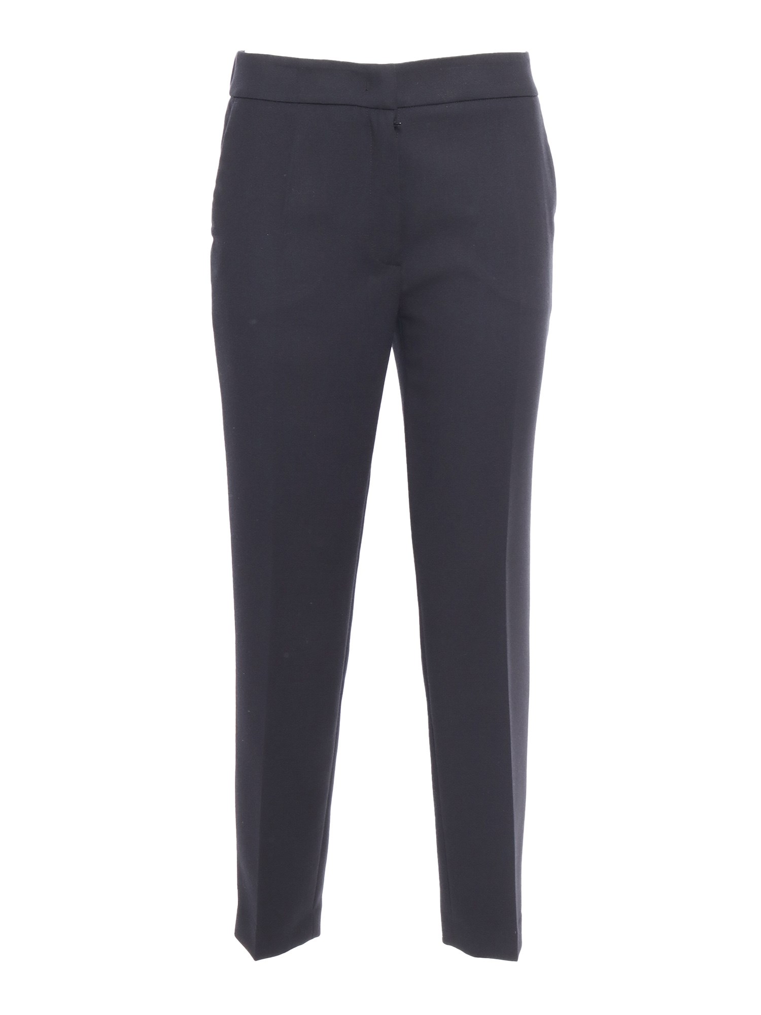 Clips Tailored Straight-leg Pants In Black