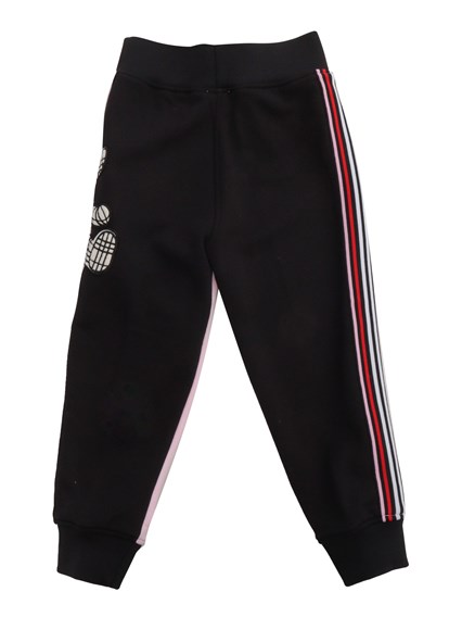 Burberry Pantaloni rosa con stampa