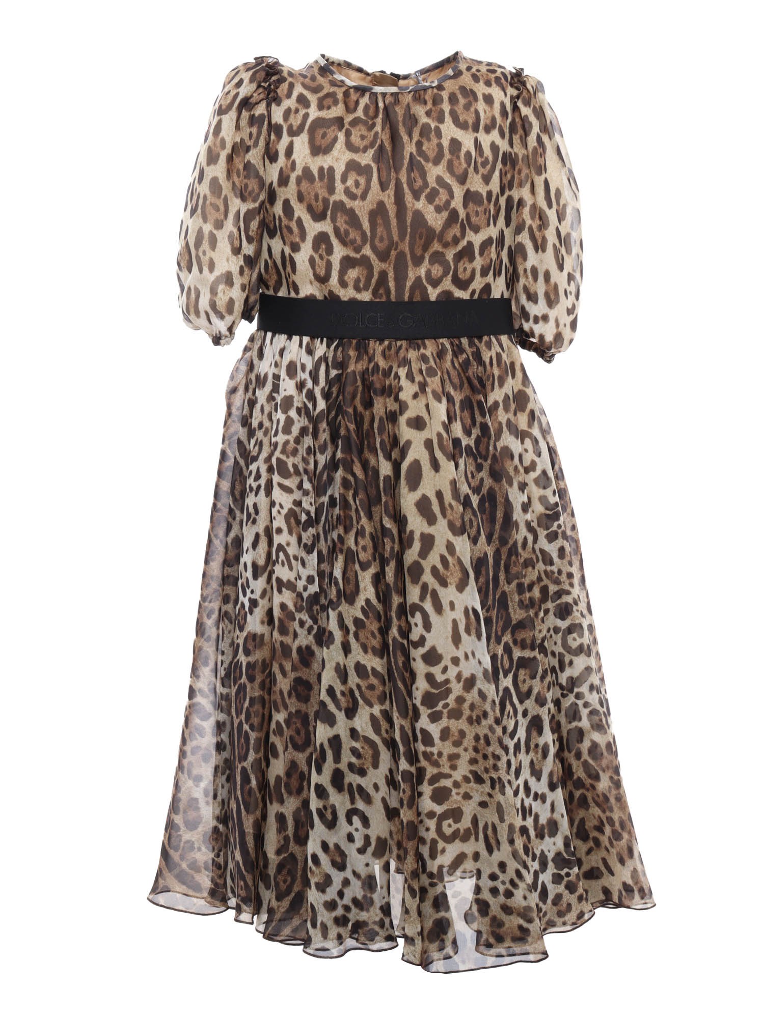 Dolce & Gabbana Junior Leopard Dress In Animalier