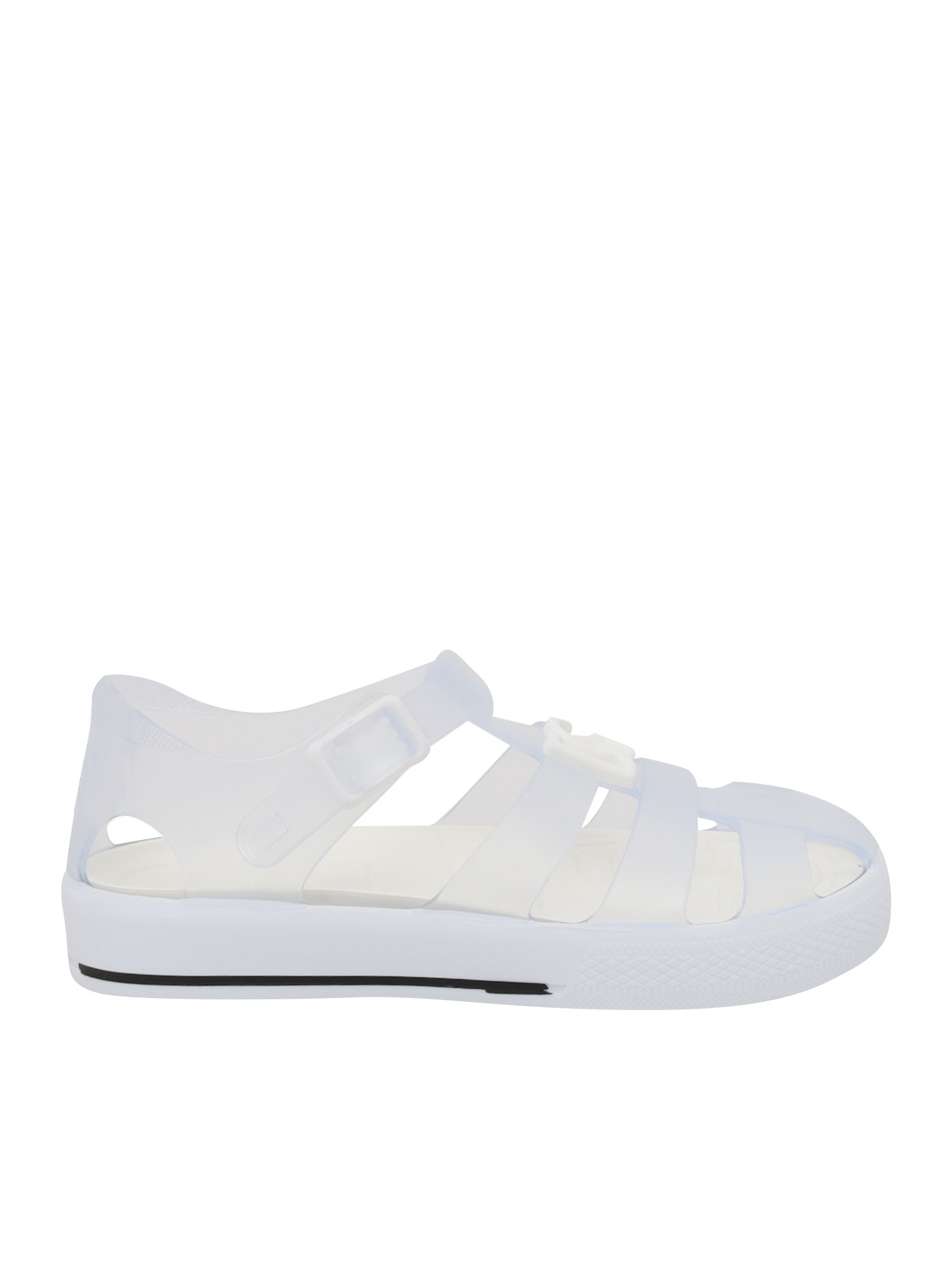 Dolce & Gabbana Junior Ragnetti Sandals In Bianco