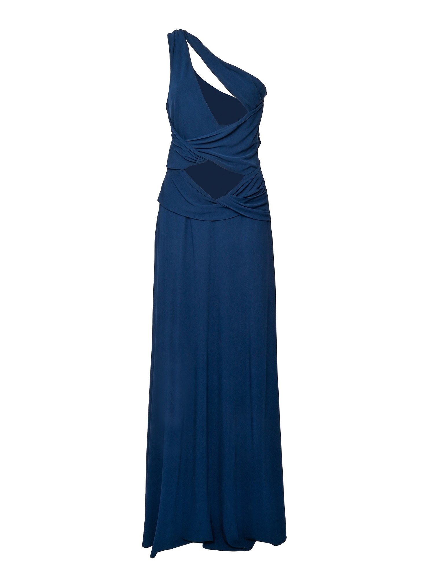 Alberta Ferretti One Shoulder Dress In Blu