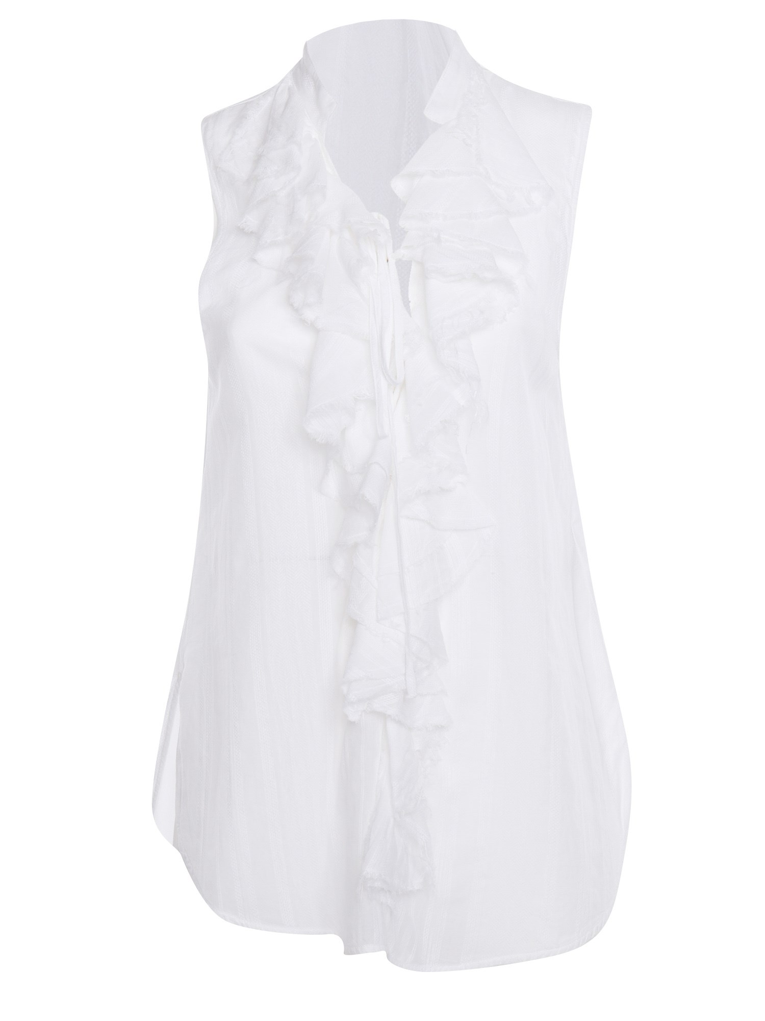 Dondup Sleeveless Shirt In White
