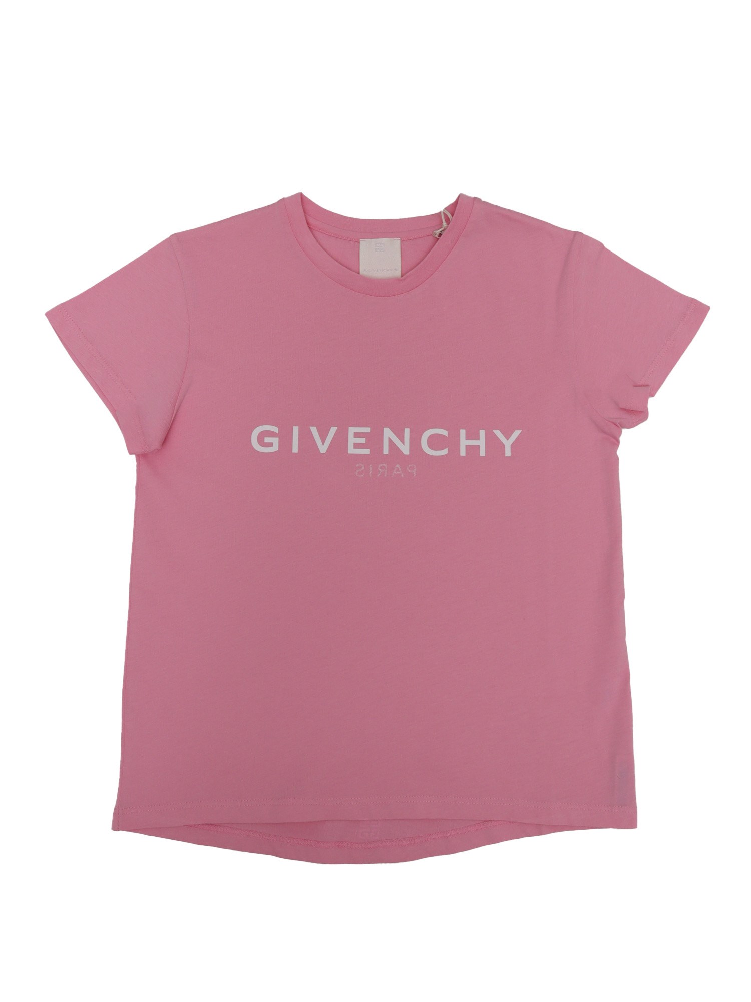 Givenchy Lettering Logo T-shirt In Rosa