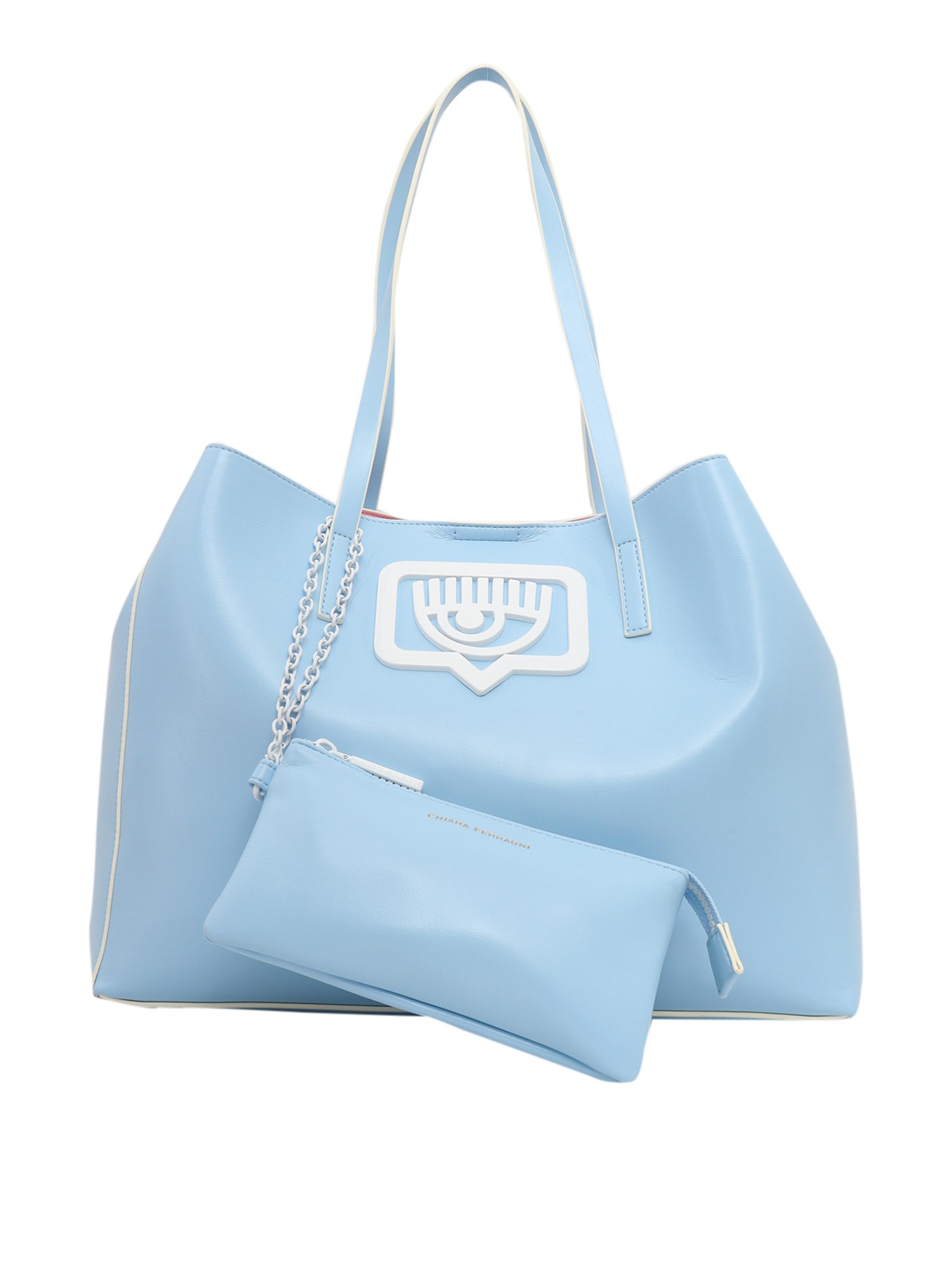 Chiara Ferragni Tote Bag In Azzurro
