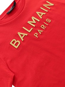 Balmain Gold logo T-shirt