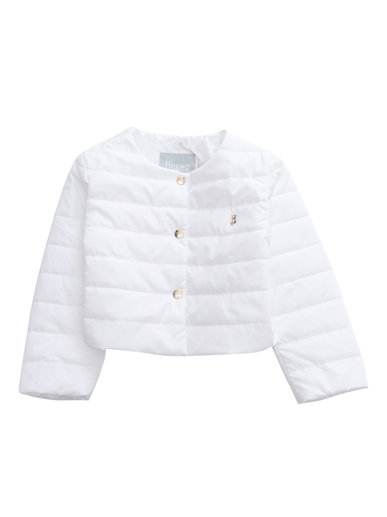 Herno Kids' Taffeta Jacket In Bianco