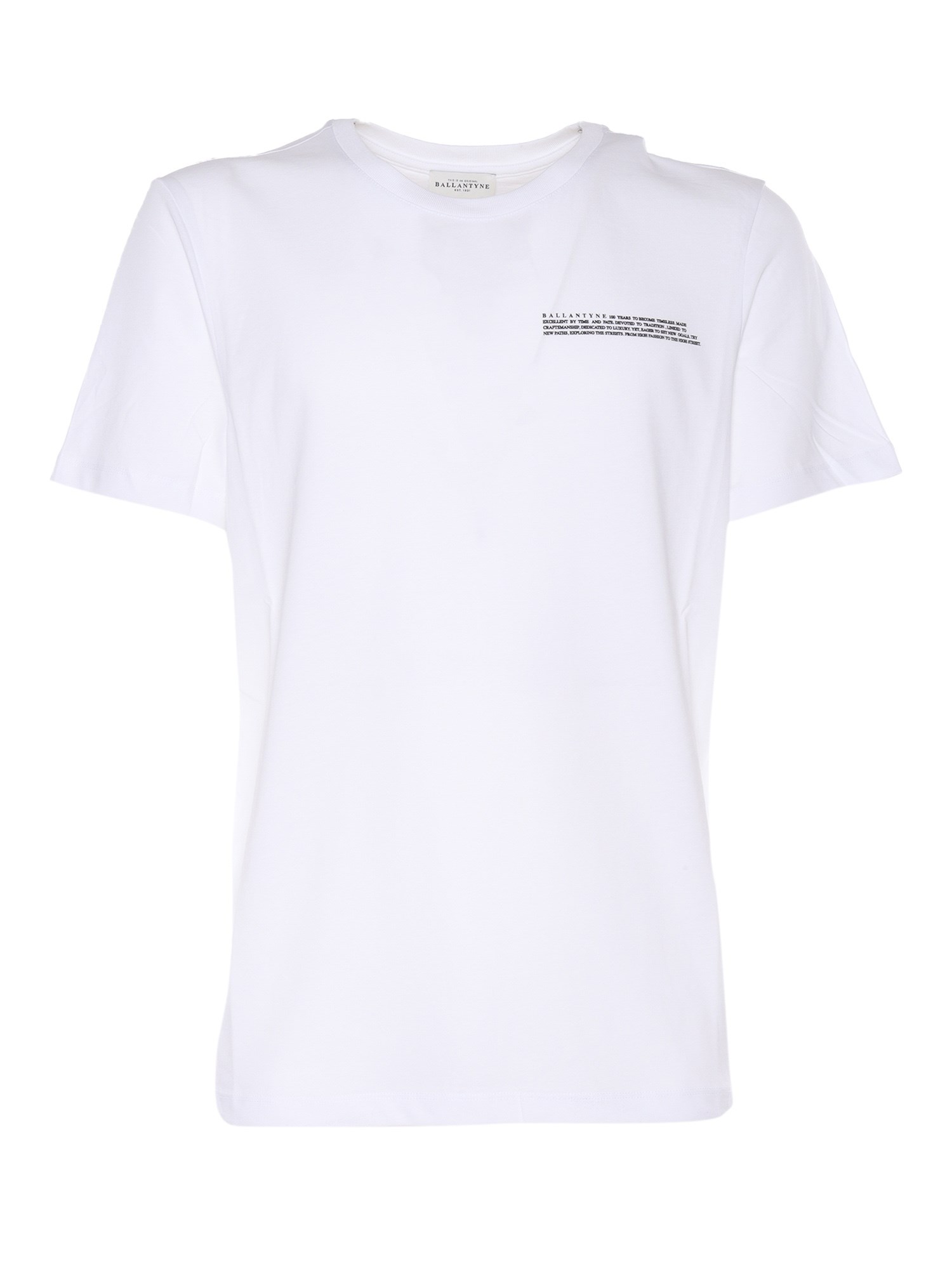 Ballantyne Lettering T-shirt In Bianco