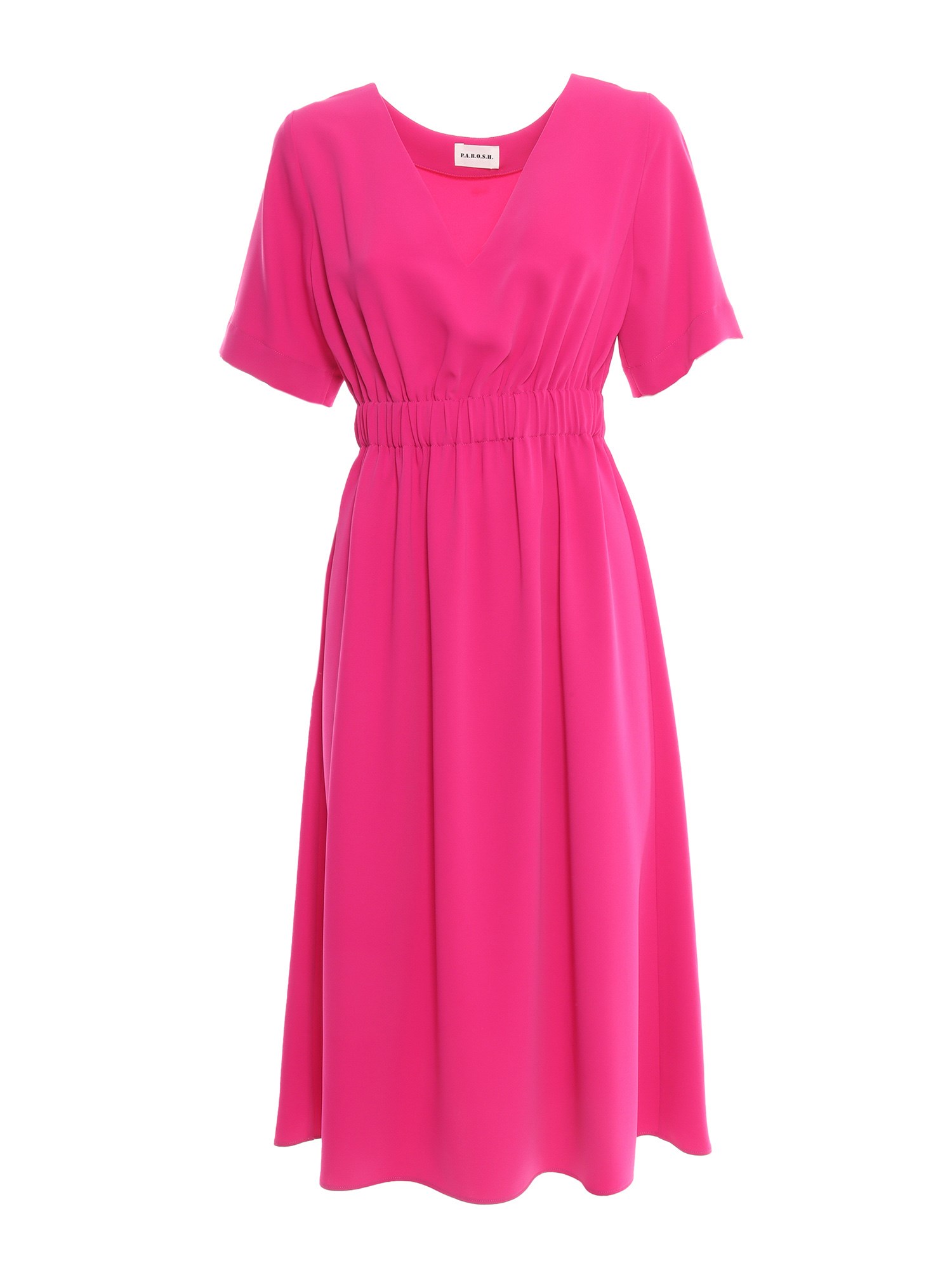 P.a.r.o.s.h Midi Dress In Fuchsia
