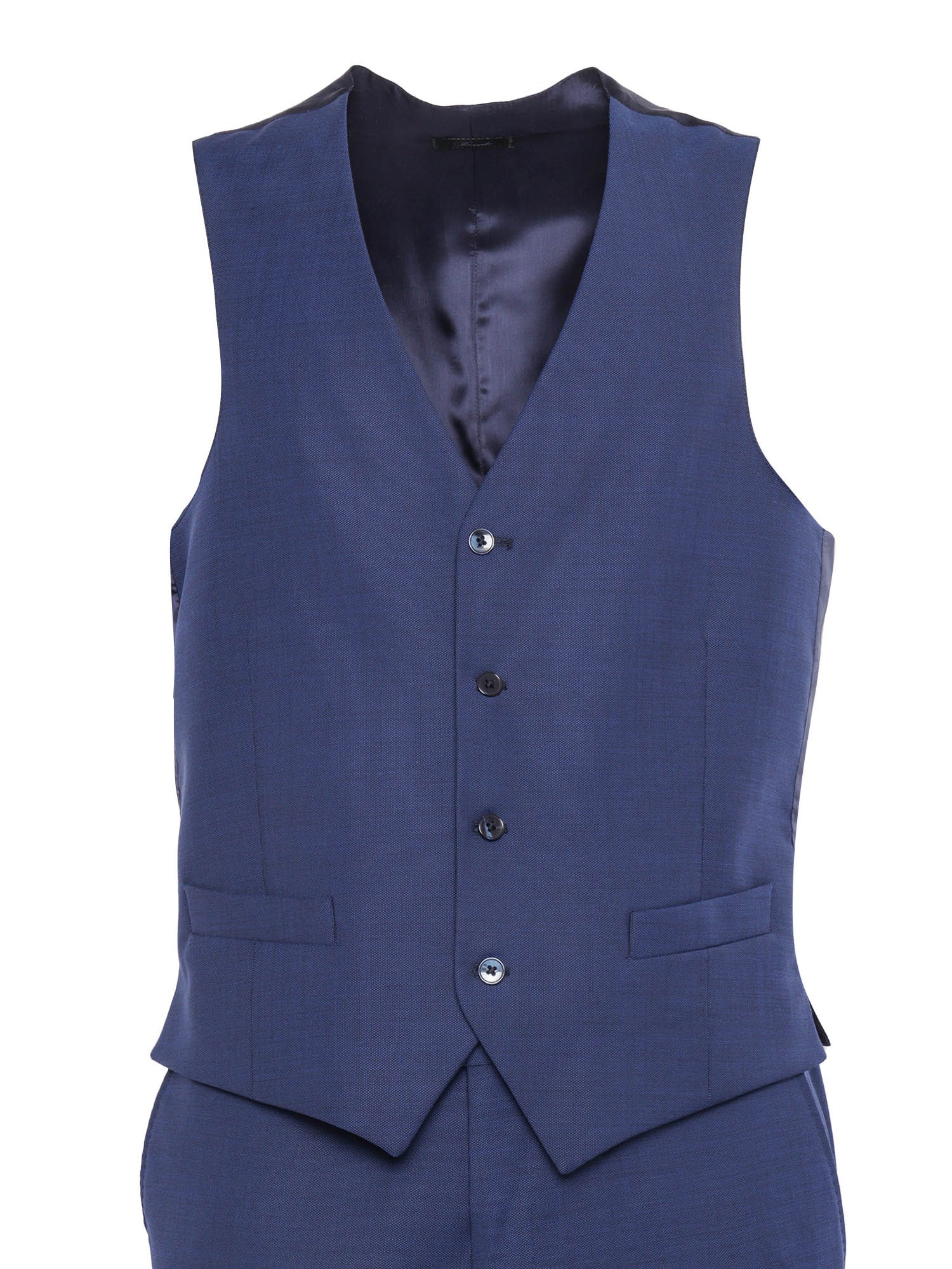 Brando-lubiam Tailored Vest In Blue