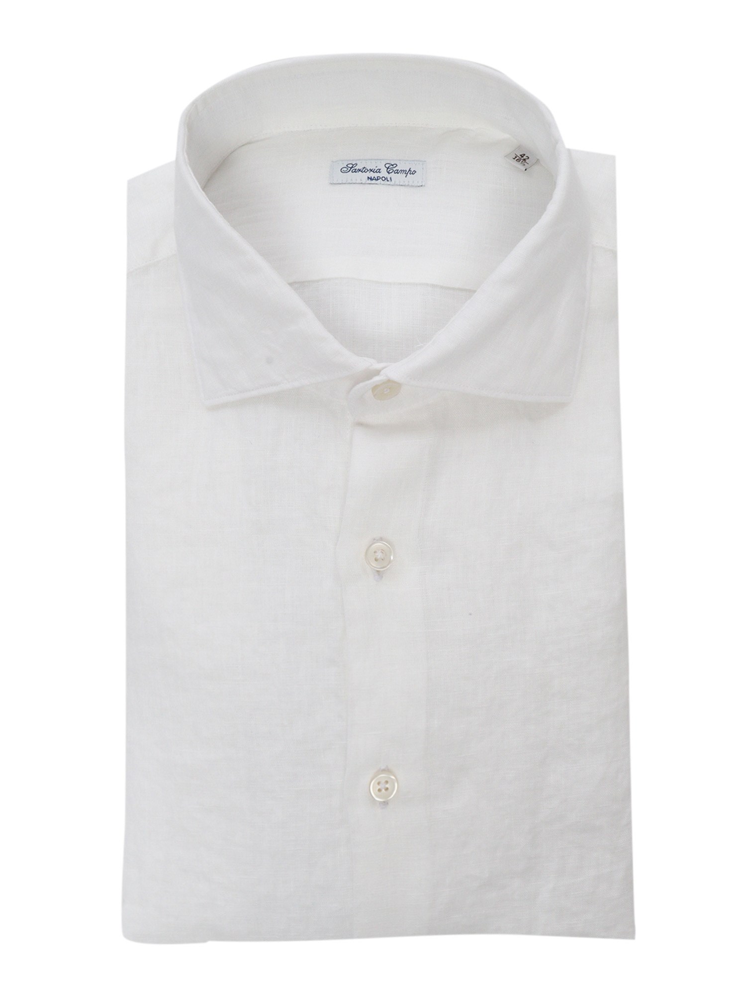 Sartoria Del Campo-sonrisa Basic Shirt In White