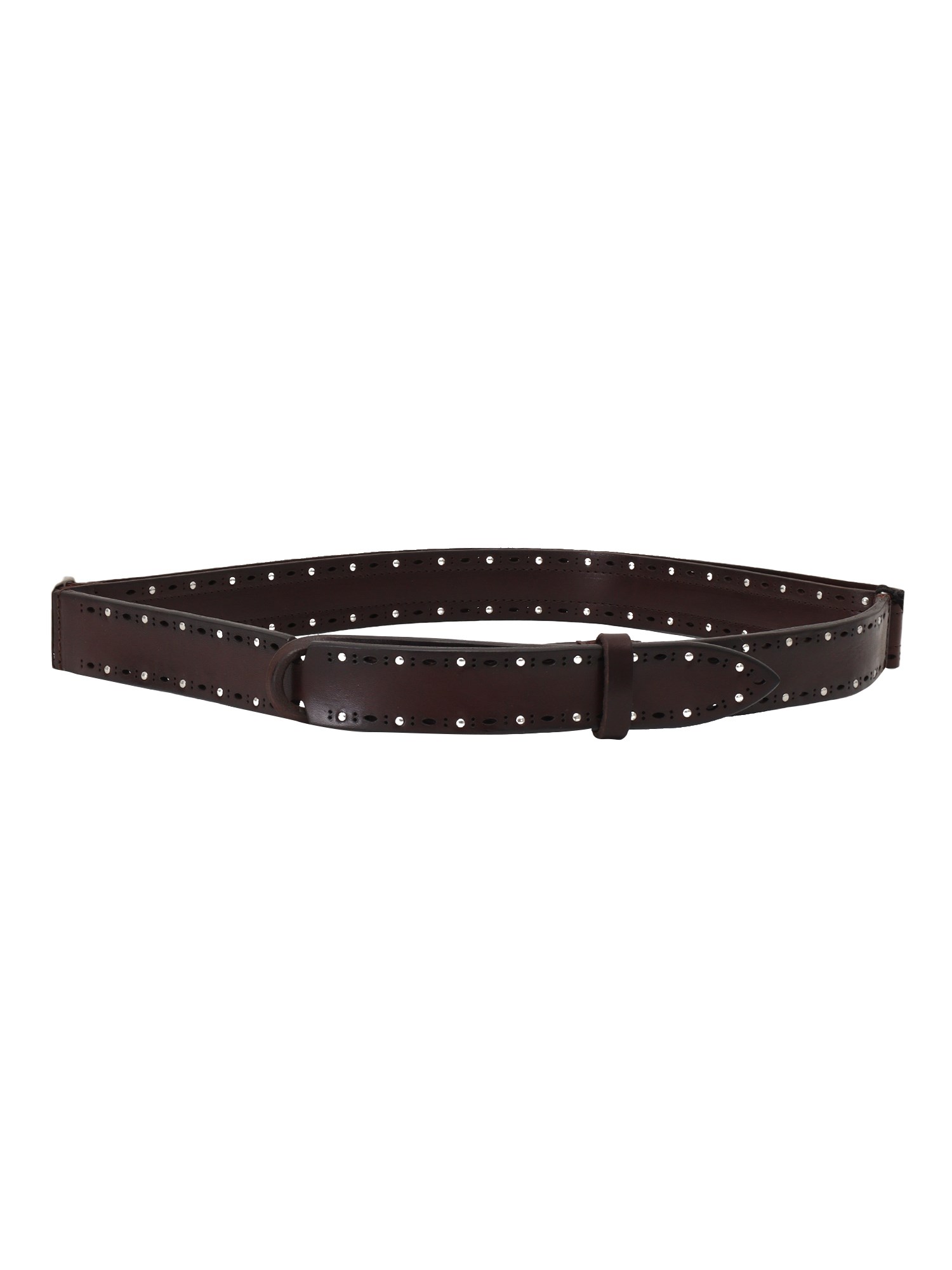 Orciani No Buckle Belt In Brown