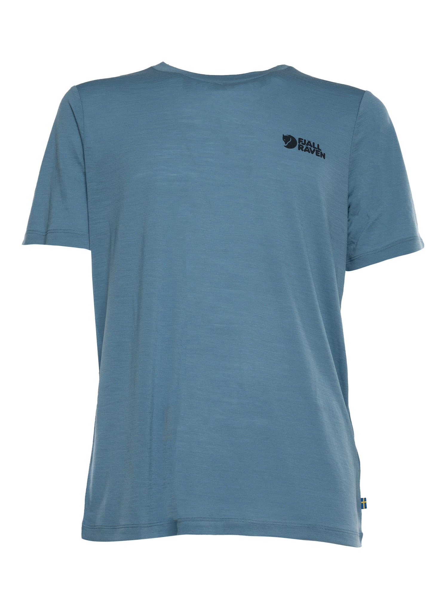 Fjallraven Kanken Abisko Wool Logo Ss M T-shirt In Blue