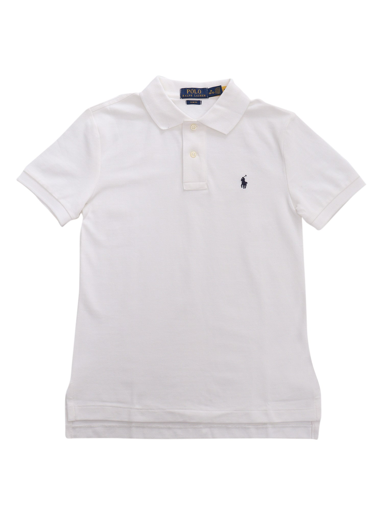 Polo Ralph Lauren Custom-fit Polo Shirt In Bianco