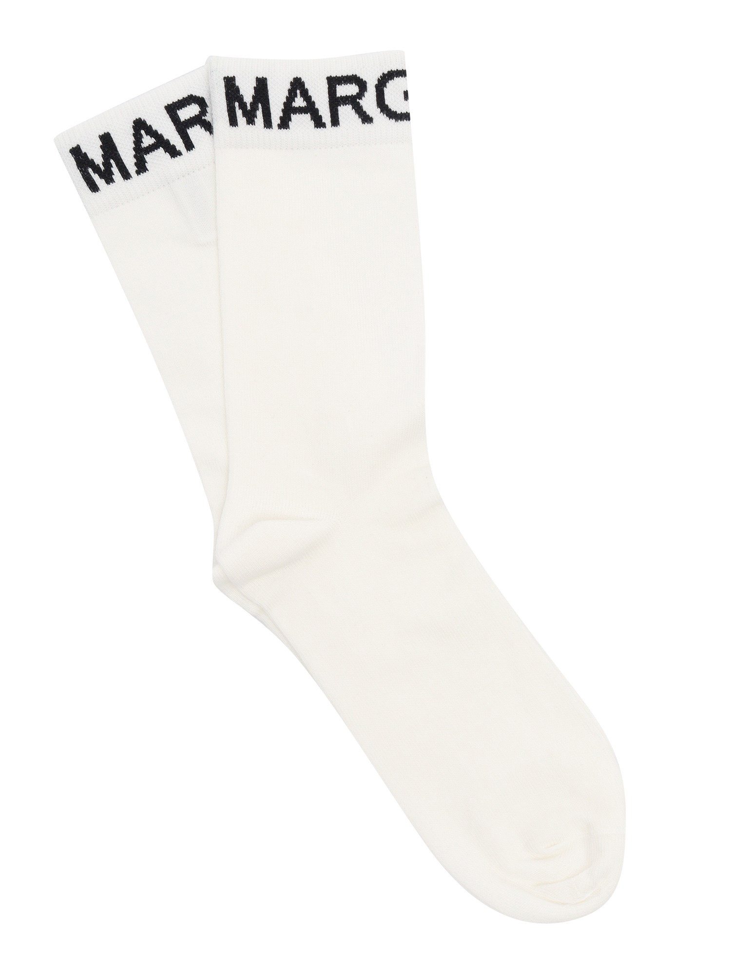 Mm6 Maison Margiela White Socks In Multi