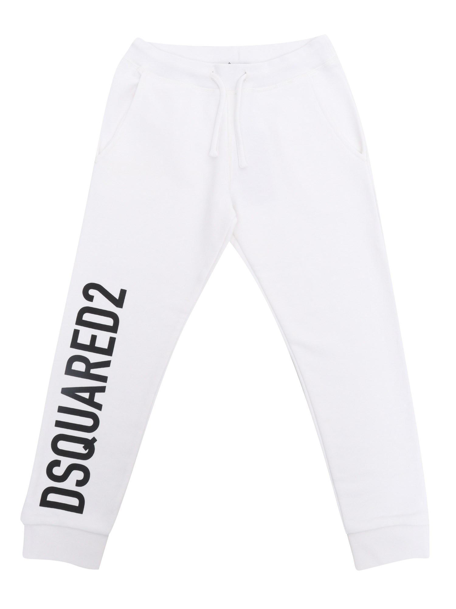 D-squared2 Kids' White Trousers In Multi