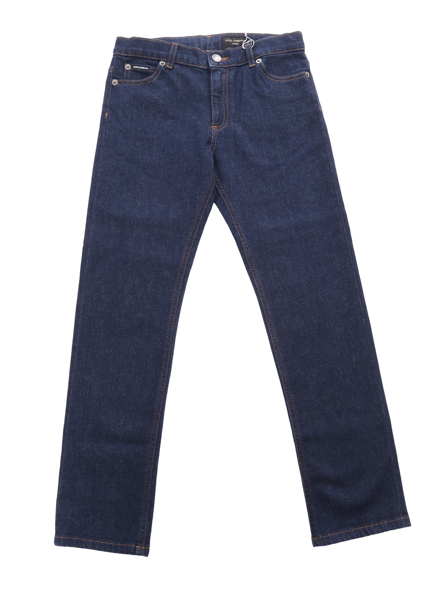 Dolce & Gabbana Junior Stretch Jeans In Blue