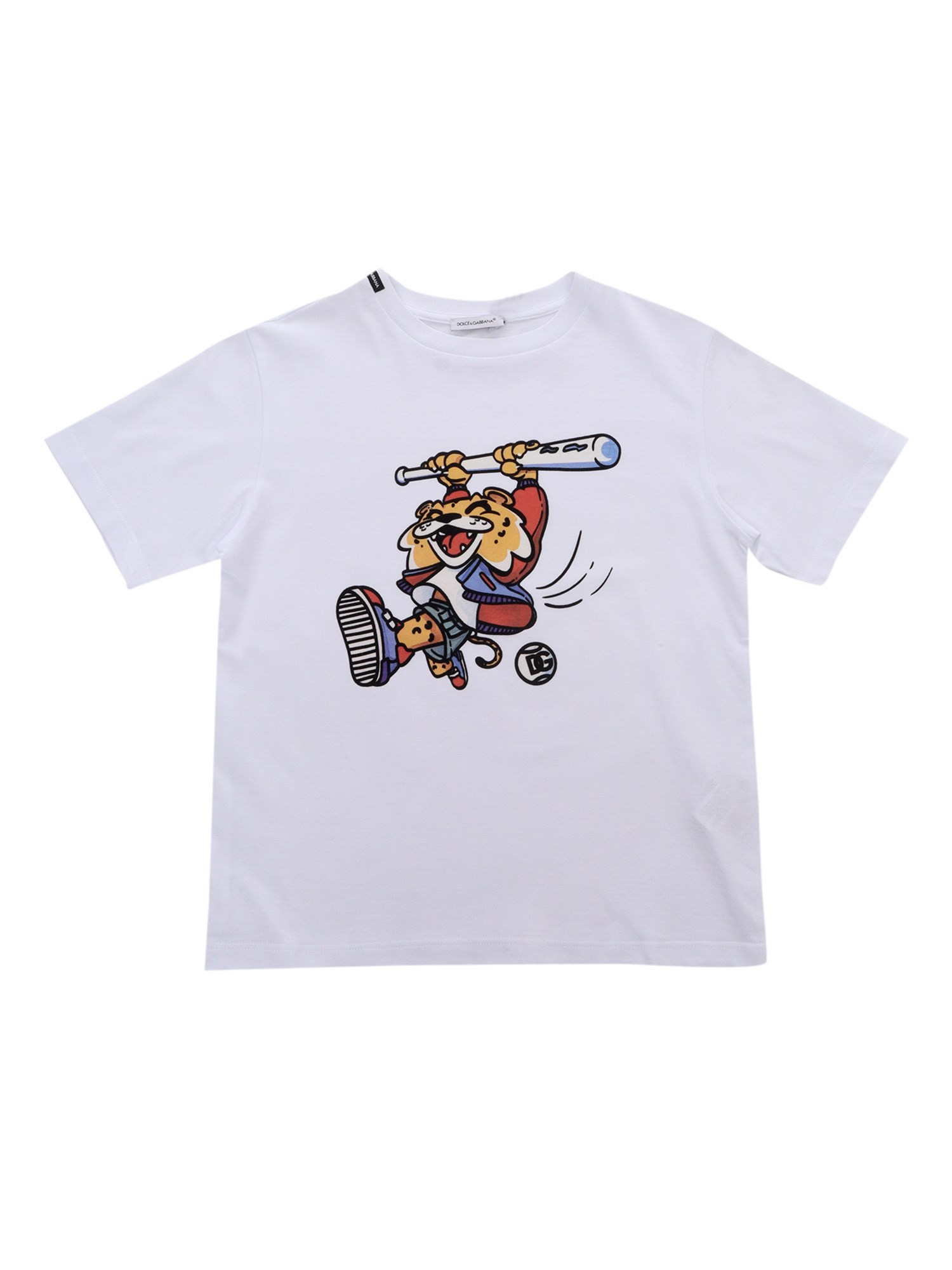 Dolce & Gabbana Junior Leo T-shirt In White | ModeSens