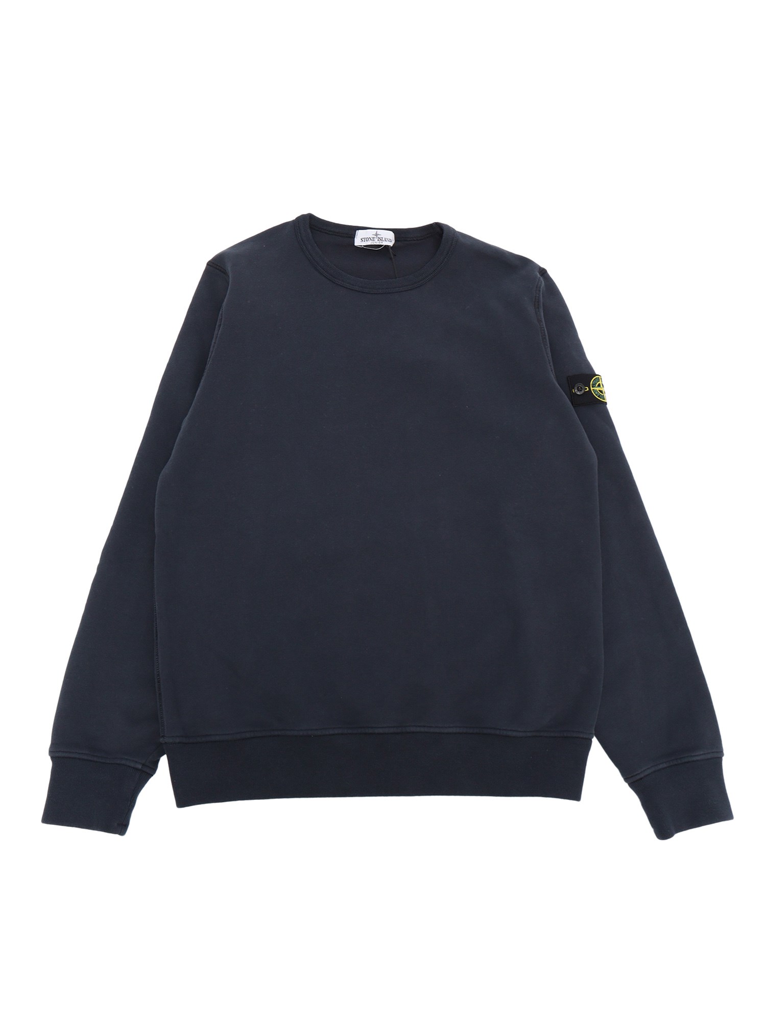 Stone Island Compass Logo Sweatshirt In Blue | ModeSens