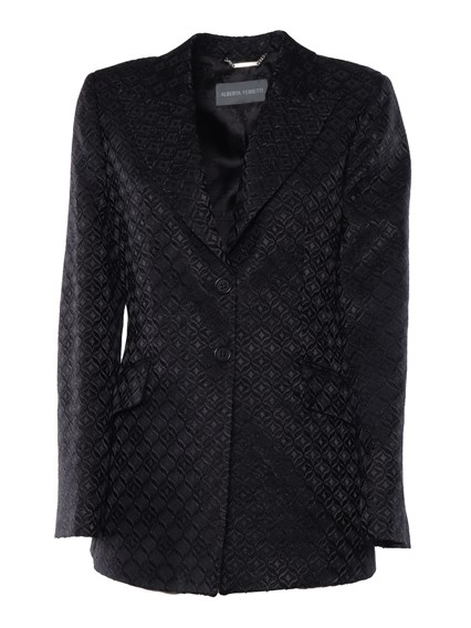 ALBERTA FERRETTI Jacquard monogram blazer