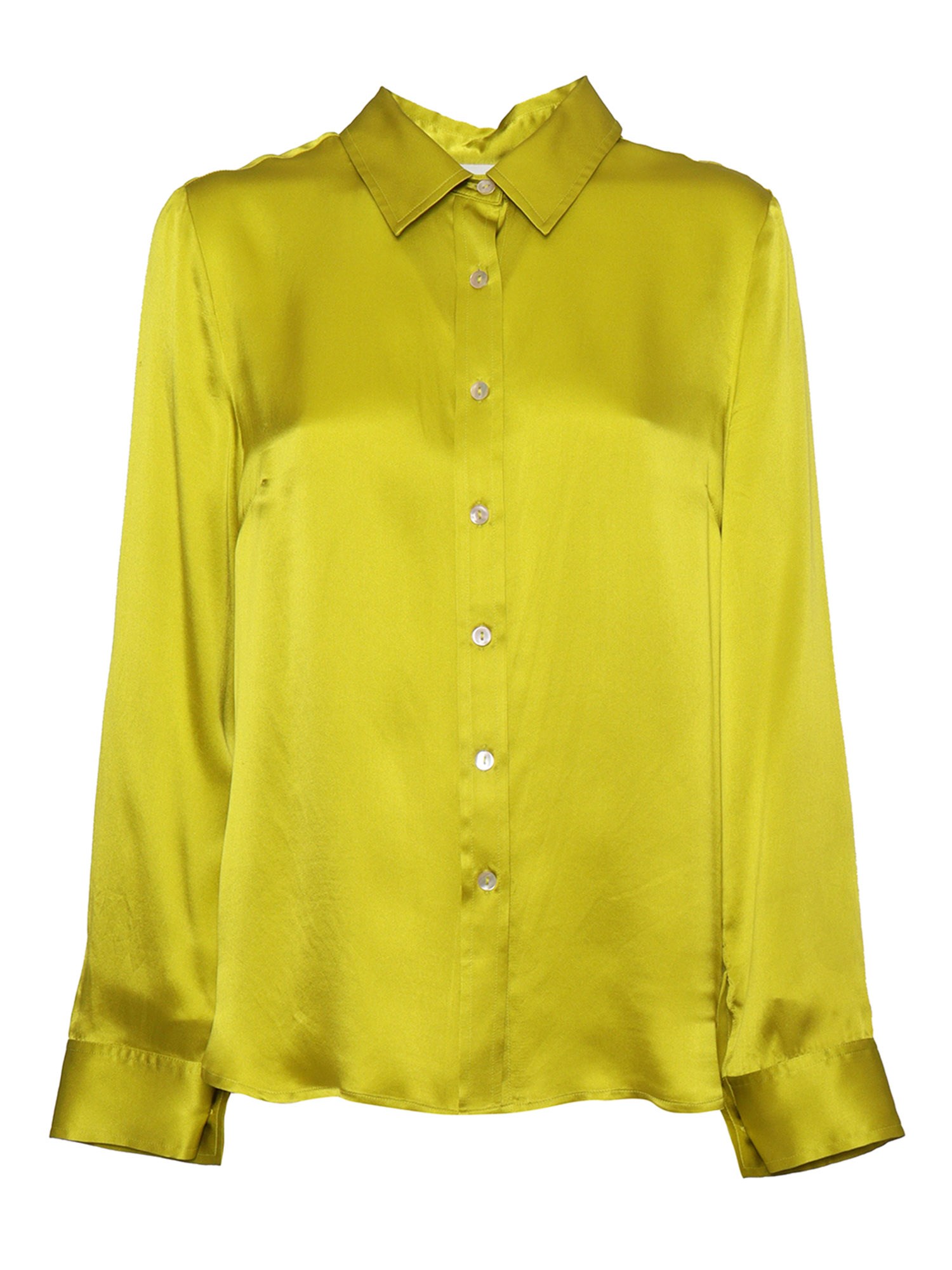 Shop P.a.r.o.s.h Shiny Shirt In Green