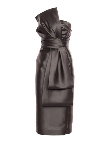 ALBERTA FERRETTI Mikado bustier dress