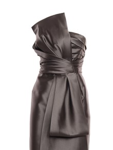 ALBERTA FERRETTI Mikado bustier dress