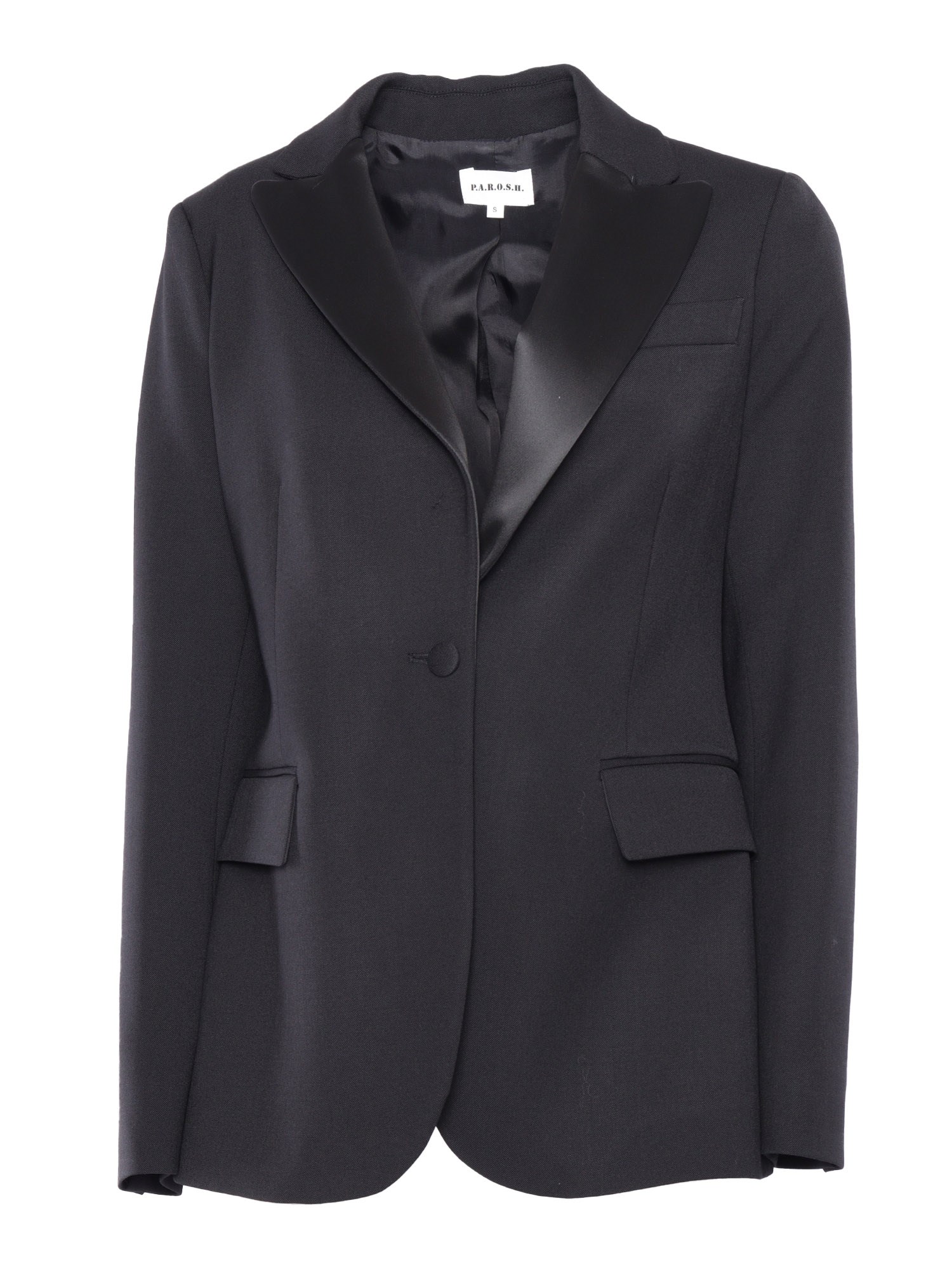 P.a.r.o.s.h Single-breasted Jacket In Black