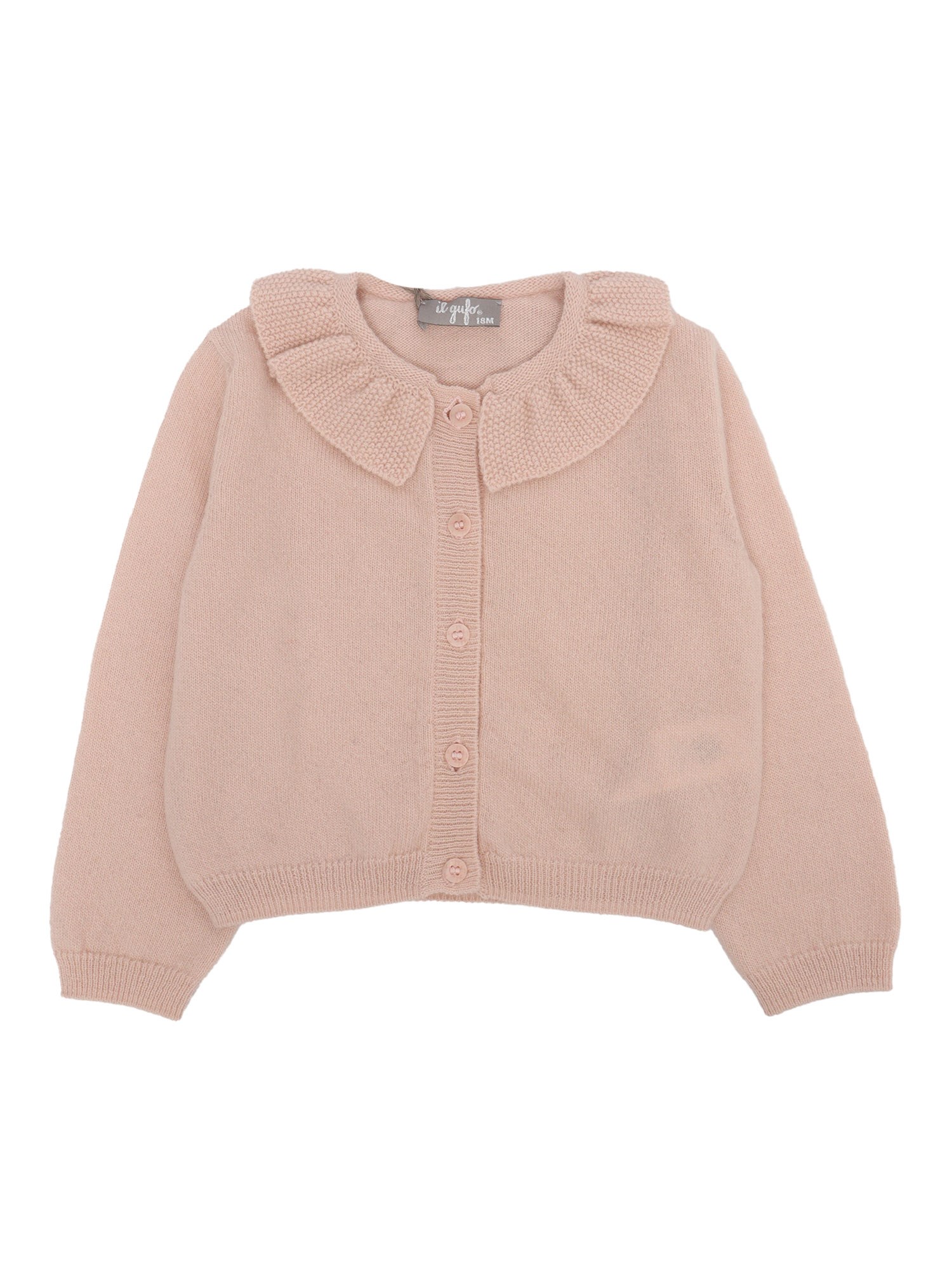Il Gufo Knitted Cardigan In Pink