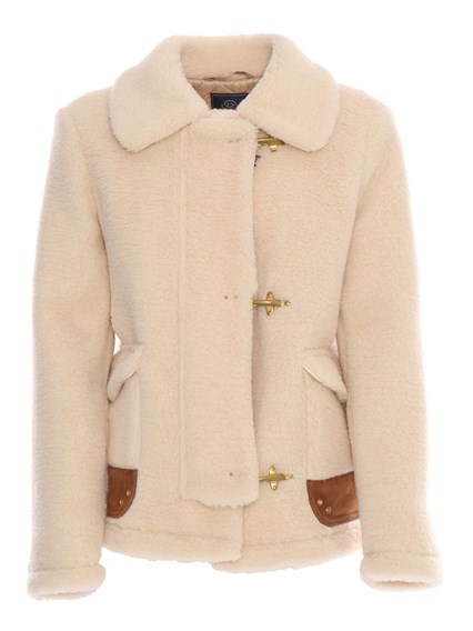 Fay 3 Hooks Shearling jacket