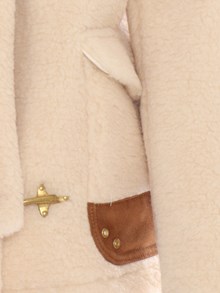 Fay 3 Hooks Shearling jacket