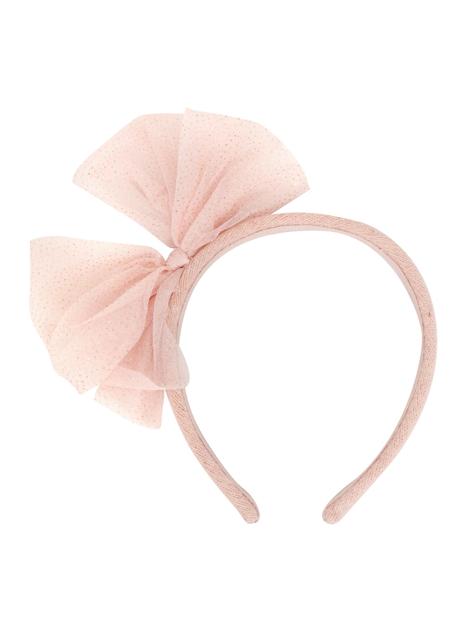 Magil Glitter Tulle Headband In Pink