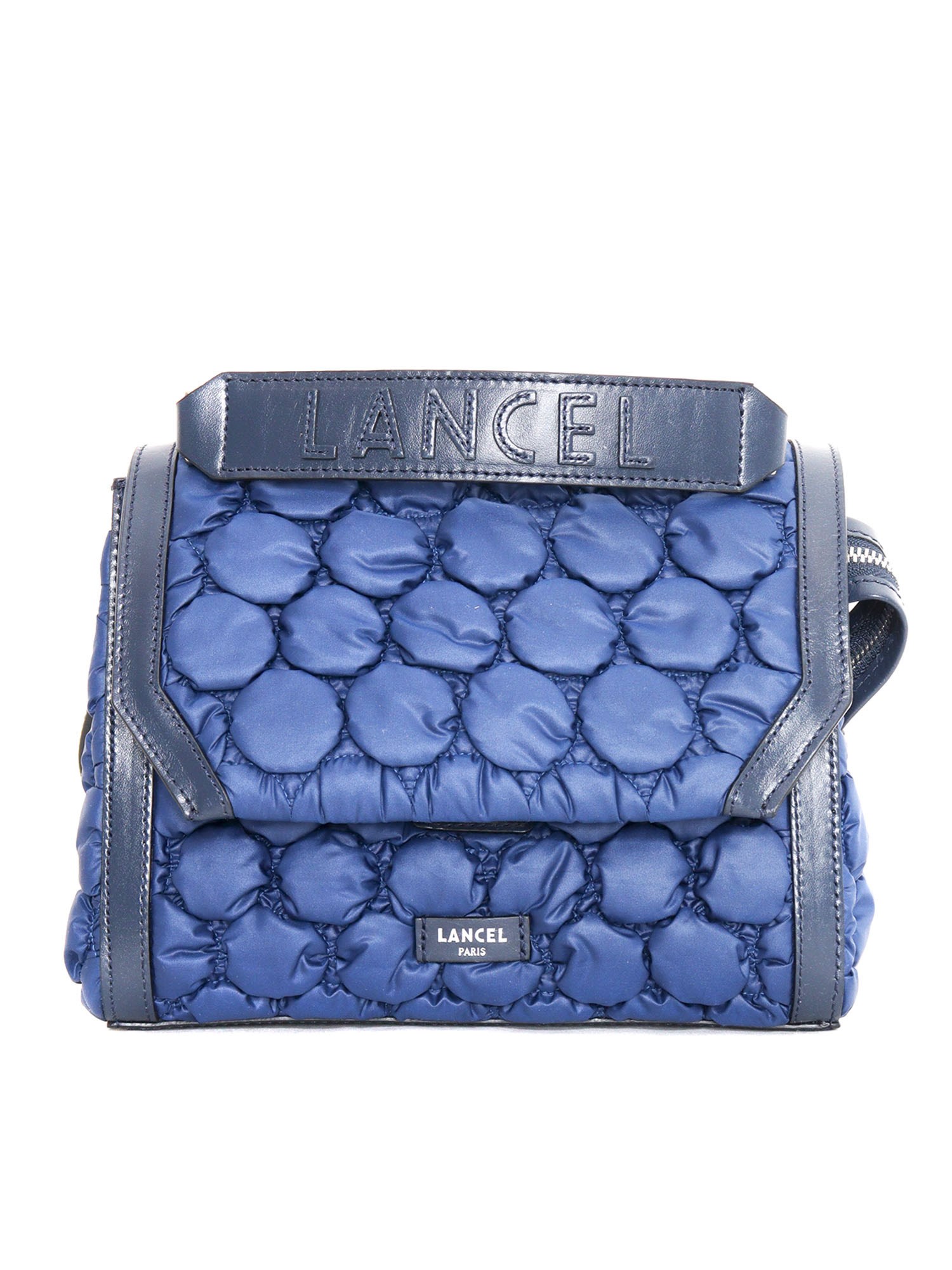 Lancel - Tan Snakeskin Embossed Leather Handbag – Current Boutique