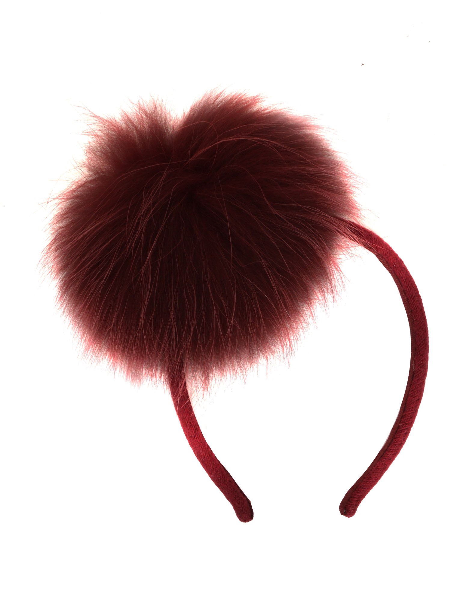 Magil Real Murmasky Fur Headband In Red