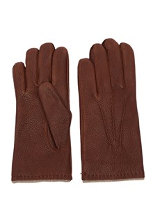 Orciani Grained leather gloves