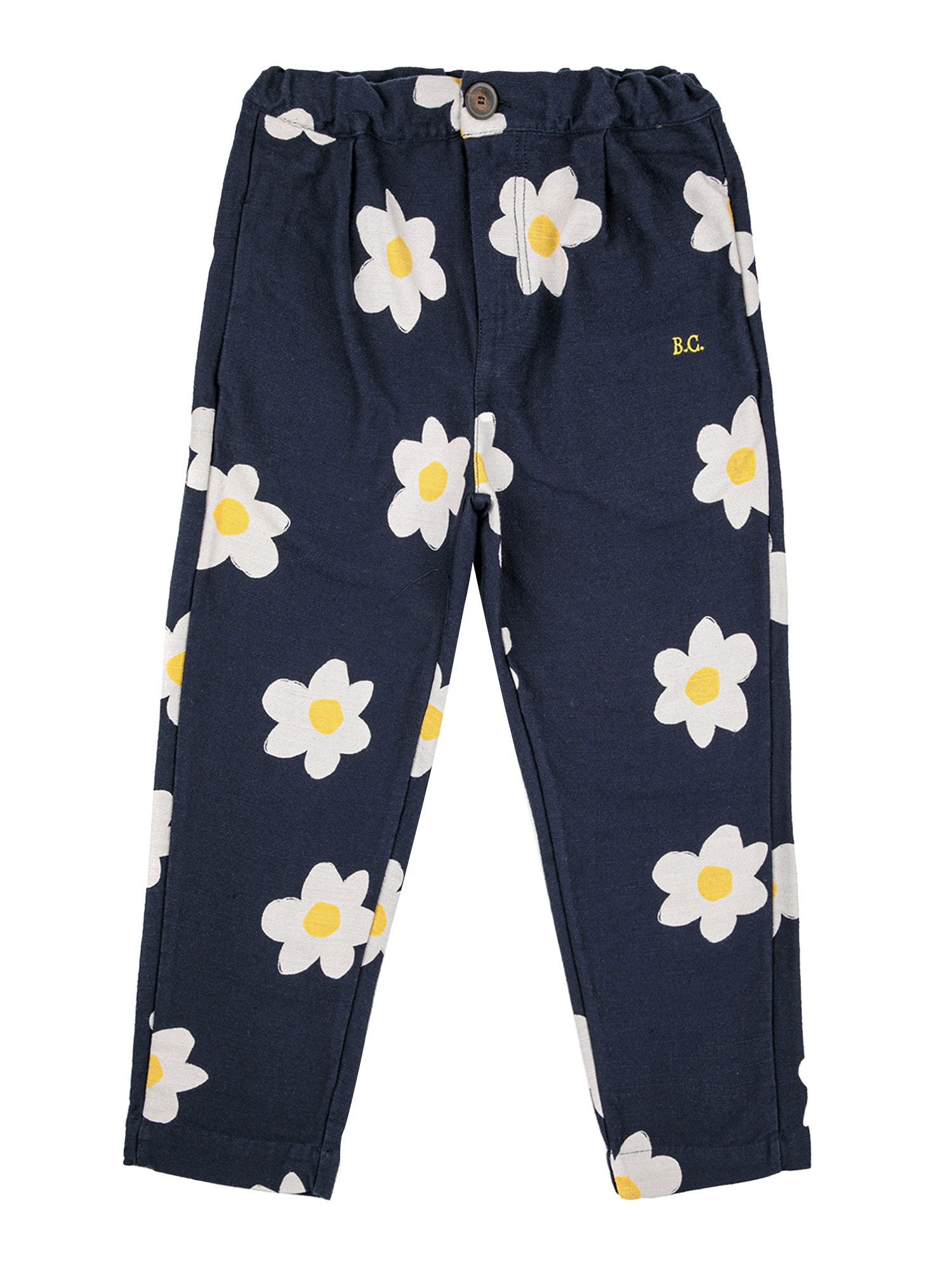 Kids' Big Flower All Over Baggy Pants In Blue