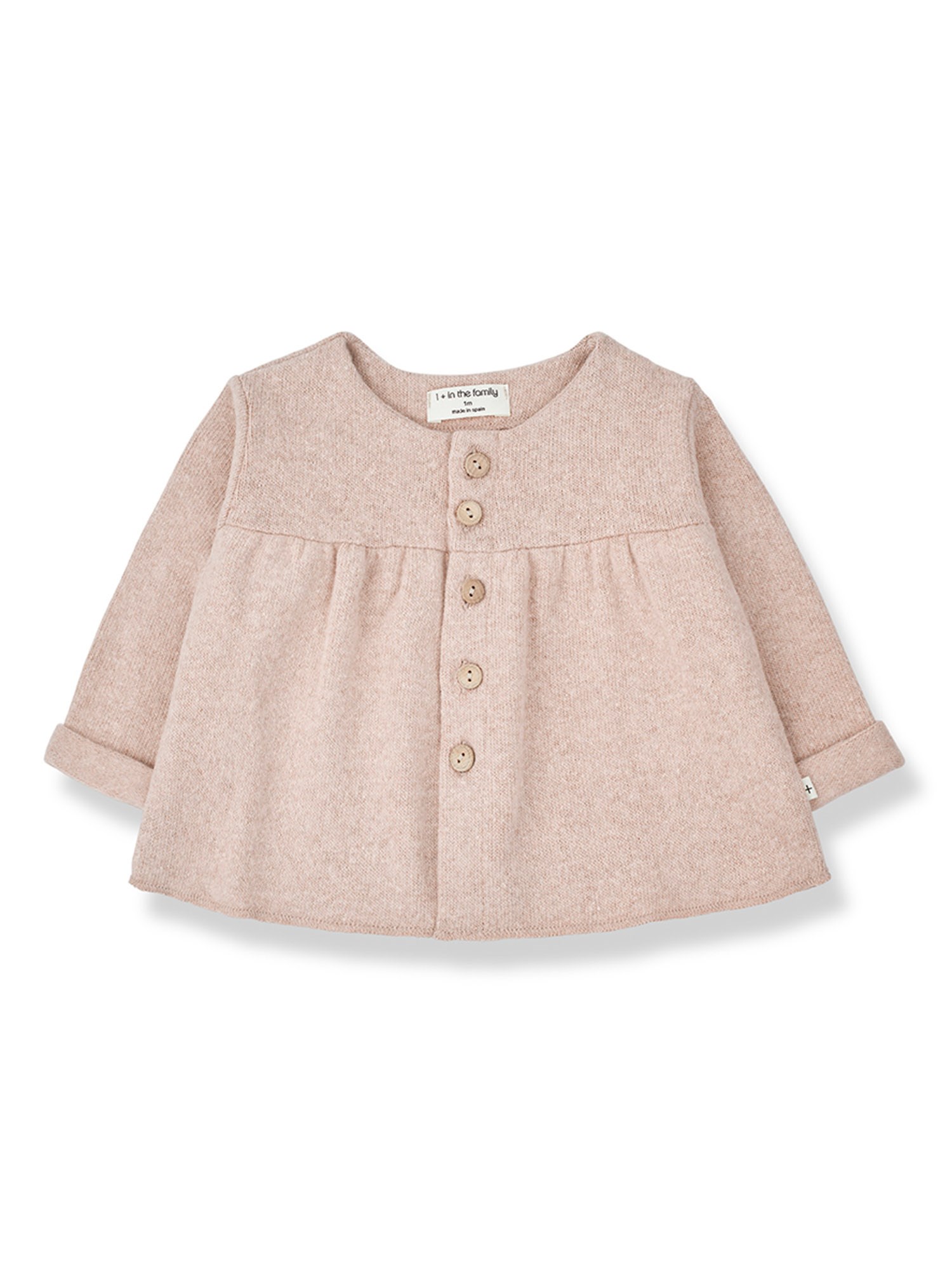 One More In The Family Babies' Agnes Jacket In Pink