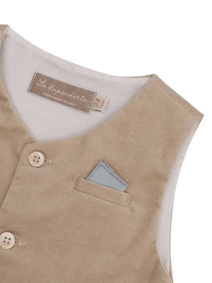 LA STUPENDERIA Velvet vest