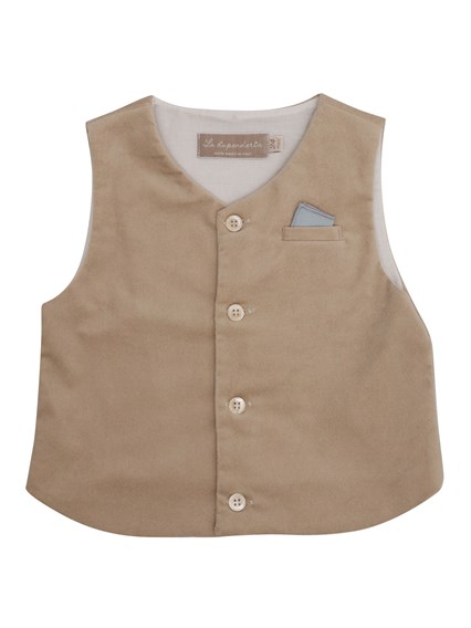 LA STUPENDERIA Velvet vest