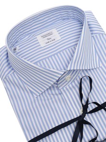 Mazzarelli Slim fit striped shirt