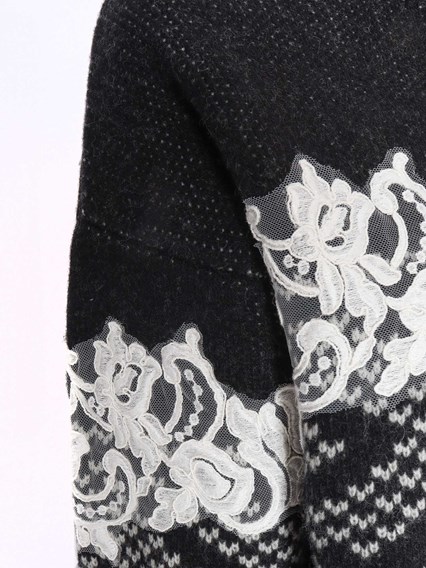 Ermanno Firenze Embroidered turtleneck