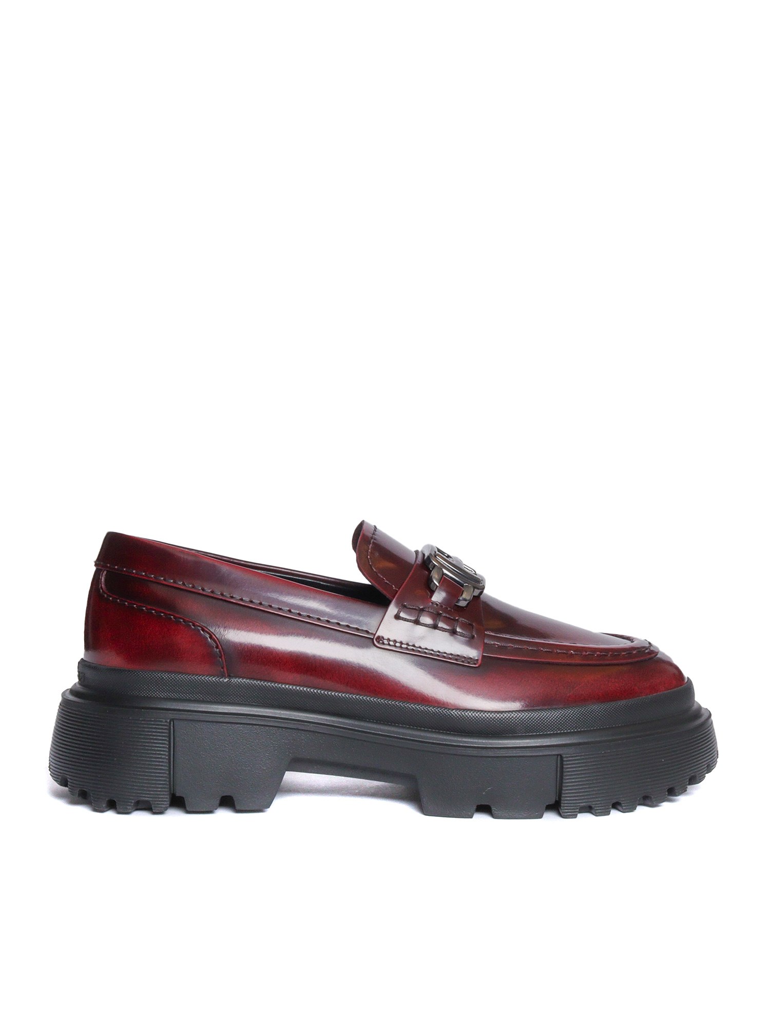 Shop Hogan H629 Loafers In Red